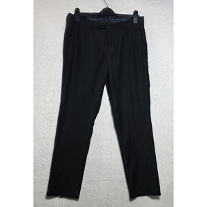 Alberto Cardinali Black Dress Pants Men's 32x32 Flat Front NP301 Straight Leg
